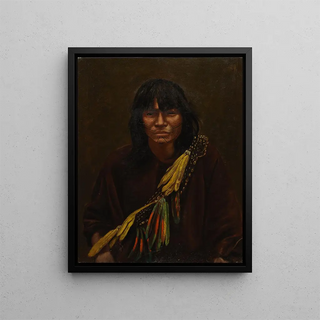 Indian Zaparo Painting - Anonymous — framed artwork on a wall