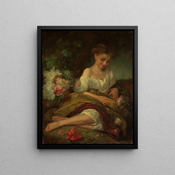Maid of Honor - Anselm Feuerbach — framed artwork on a wall