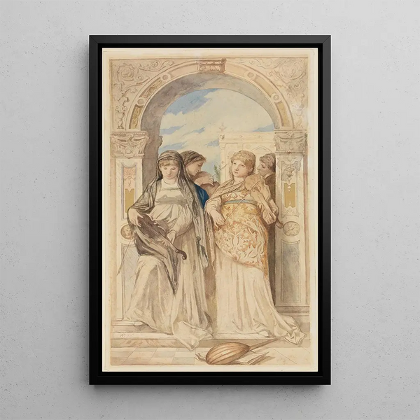 Reproduction of the painting The Concert - Anselm Feuerbach
