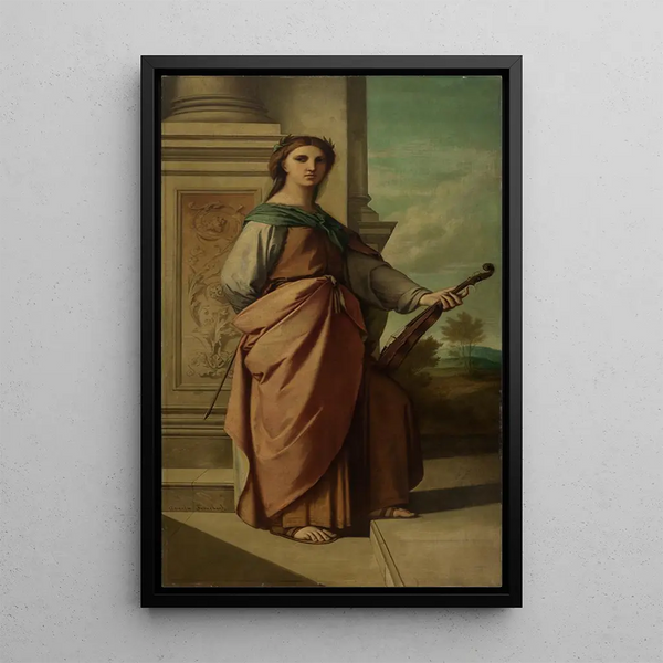 La Poésie musicale - Anselm Feuerbach — framed artwork on a wall