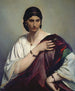 Lucrèce Borgia of a Roman woman in a white tunic and red dress - Anselm Feuerbach — artwork view
