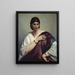 Lucrèce Borgia of a Roman woman in a white tunic and red dress - Anselm Feuerbach — framed artwork on a wall