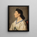 Portrait of an Italian woman - Anselm Feuerbach — framed artwork on a wall