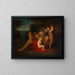 Silen with a sleeping Bacchus child - Anselm Feuerbach — framed artwork on a wall