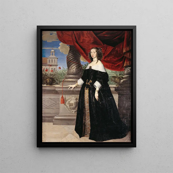 Anna Margareta von Haugwitz - Anselm van Hulle — framed artwork on a wall