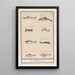 Leaf with eight different fish - Anselmus Botius de Boodt — framed artwork on a wall