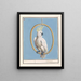 Grote geelkuifkaketoe Cacatua galerita Kakatos - Anselmus Botius de Boodt — framed artwork on a wall