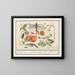 Natural history set No. 7 Mixing sheet - Anselmus Botius de Boodt — framed artwork on a wall