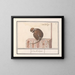 Roodkopmangabey Cercocebus torquatus Corchosipus Une Rillow Une Wanderow - Anselmus Botius de Boodt — framed artwork on a wall