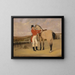 James Taylor Wray du Bedale Hunt avec son cheval alezan - Anson Ambrose Martin — framed artwork on a wall