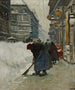 Street scene painting - Antal Berkes — artwork view