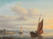 Bateaux à voile devant une côte néerlandaise - Anthon Hermanus Adrianus Sem — artwork view
