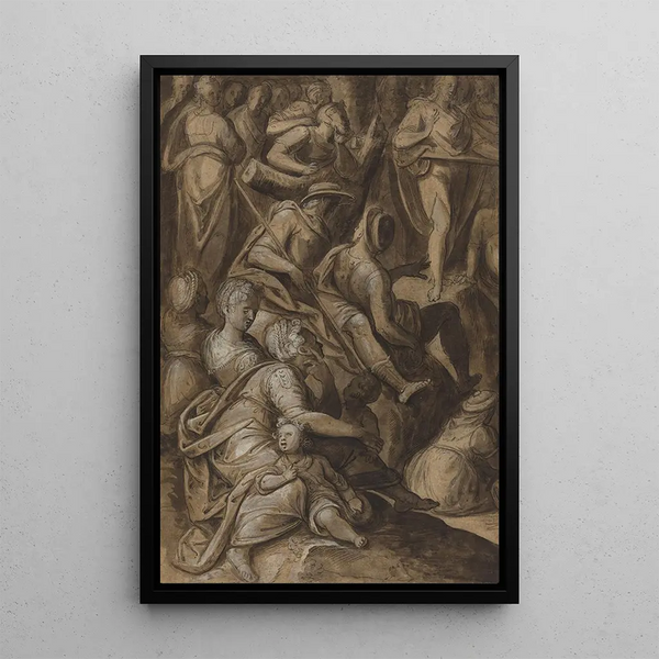 Reproduction of the painting Saint Jean prêchant - Anthonie van Blocklandt