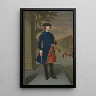Portrait Painting of Joseph Leeson, 1st Earl of Milltown - Anthony Lee — framed artwork on a wall