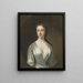 Portrait of a lady traditionally identified as Joyce Leeson - Anthony Lee — framed artwork on a wall