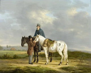 Two horsemen in a landscape - Anthony Oberman — artwork view