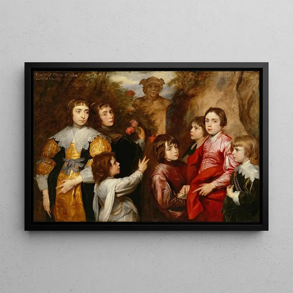 A Family Group - Antoine van Dyck — framed artwork on a wall