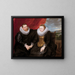A married couple - Antoine van Dyck — framed artwork on a wall