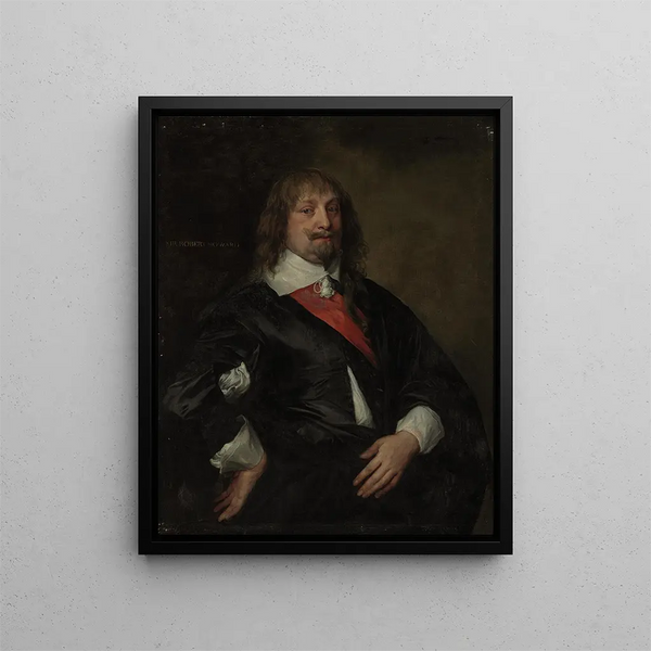 A portrait of Sir Robert Howard - Antoine van Dyck — framed artwork on a wall