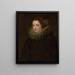 Portrait of a Noble Woman - Antoine van Dyck — framed artwork on a wall