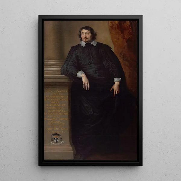 Cesare Alessandro Scaglia di Verrua abbé de Staffarda et Mandanici - Antoine van Dyck — framed artwork on a wall