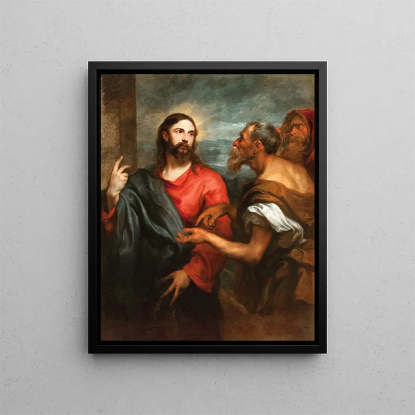 The Christ of the Room - Antoine van Dyck — framed artwork on a wall