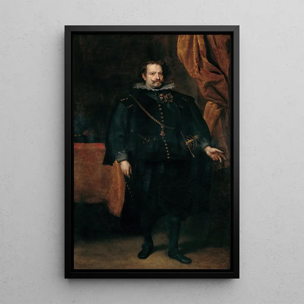 Diego De Mexa marquis de Leganés - Antoine van Dyck — framed artwork on a wall
