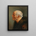 Study of a Bearded Man's Head - Antoine van Dyck — framed artwork on a wall