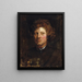 Head of a Young Man - Antoine van Dyck — framed artwork on a wall