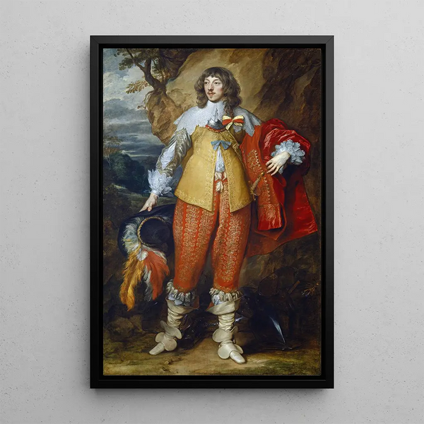 Henri II de Lorraine - Antoine van Dyck — framed artwork on a wall