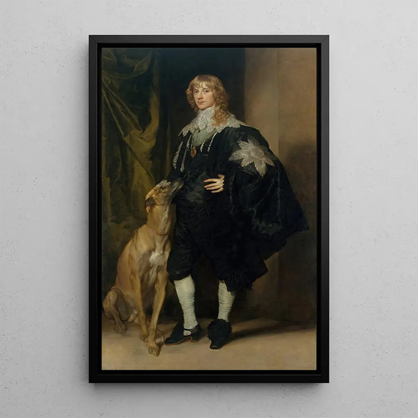 James Stuart 1612-1655 Duke of Richmond and Lennox - Antoine van Dyck — framed artwork on a wall
