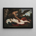 Jupiter and Antiope - Antoine van Dyck — framed artwork on a wall
