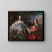 Katherine, Countess of Chesterfield, and Lucy, Countess of Huntingdon - Antoine van Dyck — framed artwork on a wall