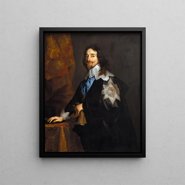The King Charles I of England - Antoine van Dyck — framed artwork on a wall