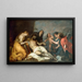 Lamentation on the Dead Christ - Antoine van Dyck — framed artwork on a wall