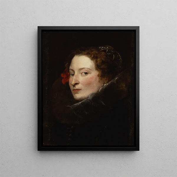 Marquise Elena Grimaldi Cattaneo - Antoine van Dyck — framed artwork on a wall