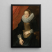 Portrait of a Lady - Antoine van Dyck — framed artwork on a wall