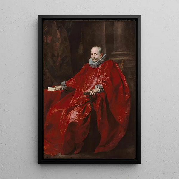 Portrait of Agostino Pallavicini - Antoine van Dyck — framed artwork on a wall