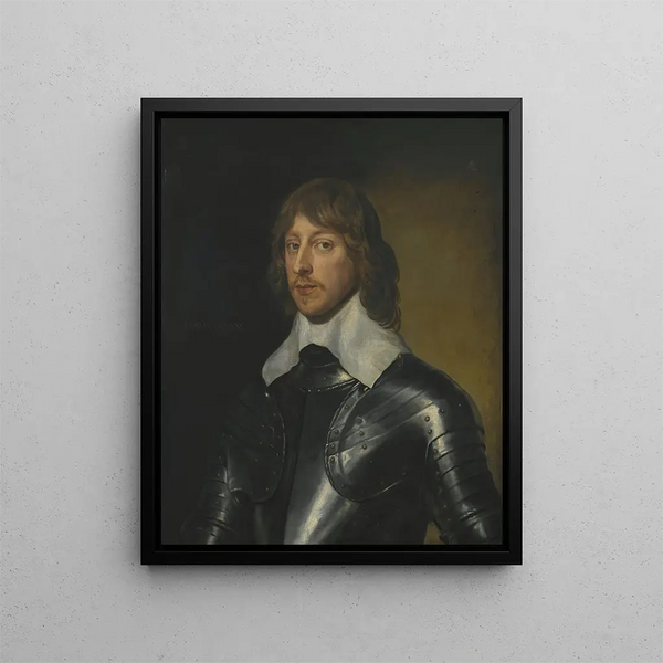 Portrait Painting of George Baron Goring - Antoine van Dyck — framed artwork on a wall