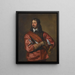 Portrait of Sir John Mennes - Antoine van Dyck — framed artwork on a wall