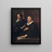 Portrait of the engravers Pieter De Jode the Elder and Pieter De Jode the Younger - Antoine van Dyck — framed artwork on a wall