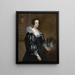 Portrait of Anna Wake - Antoine van Dyck — framed artwork on a wall
