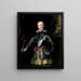 Portrait of a Man in Armor - Antoine van Dyck — framed artwork on a wall
