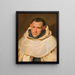 Portrait of a Carmelite Monk - Antoine van Dyck — framed artwork on a wall