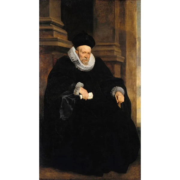 Portrait of a Genoese gentleman - Antoine van Dyck — framed artwork on a wall