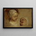 The Princess Elizabeth and Princess Anne, daughters of Charles I - Antoine van Dyck — framed artwork on a wall