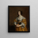 La reine Henriette Marie - Antoine van Dyck — framed artwork on a wall
