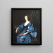 La reine Henriette Marie d'Angleterre - Antoine van Dyck — framed artwork on a wall
