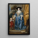 Queen Henriette Marie with Sir Jeffrey Hudson - Antoine van Dyck — framed artwork on a wall