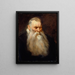 Study of an old man's head with a white beard - Antoine van Dyck — framed artwork on a wall